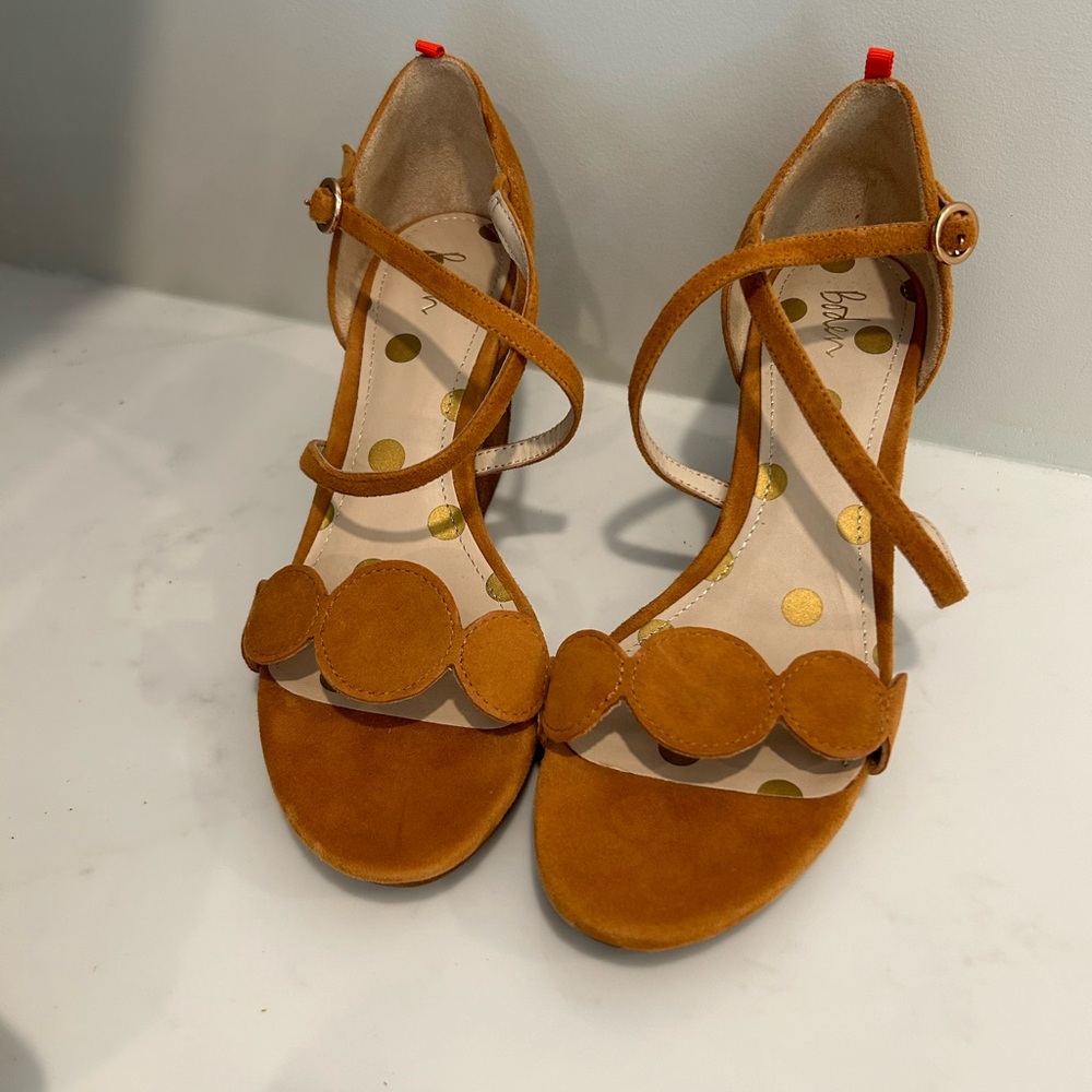 Boden suede wedge sandals